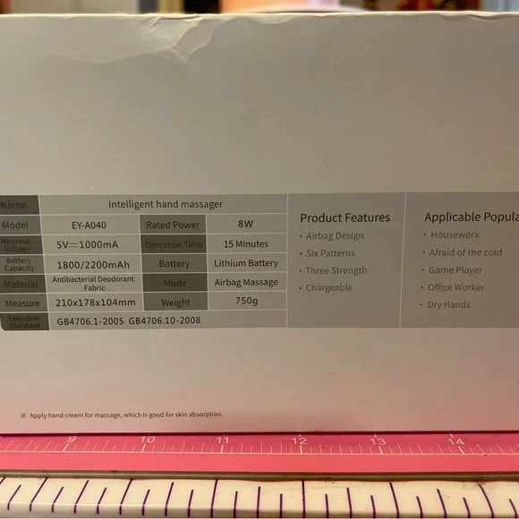 Hand massager with charger included, never used - Picture 4 of 6